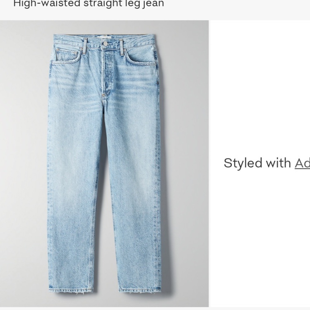 AGOLDE JEANS- Riley blur